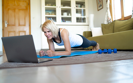 Woman Stretching